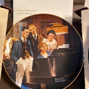 Norman Rockwell “Close Harmony” Collectable Plate